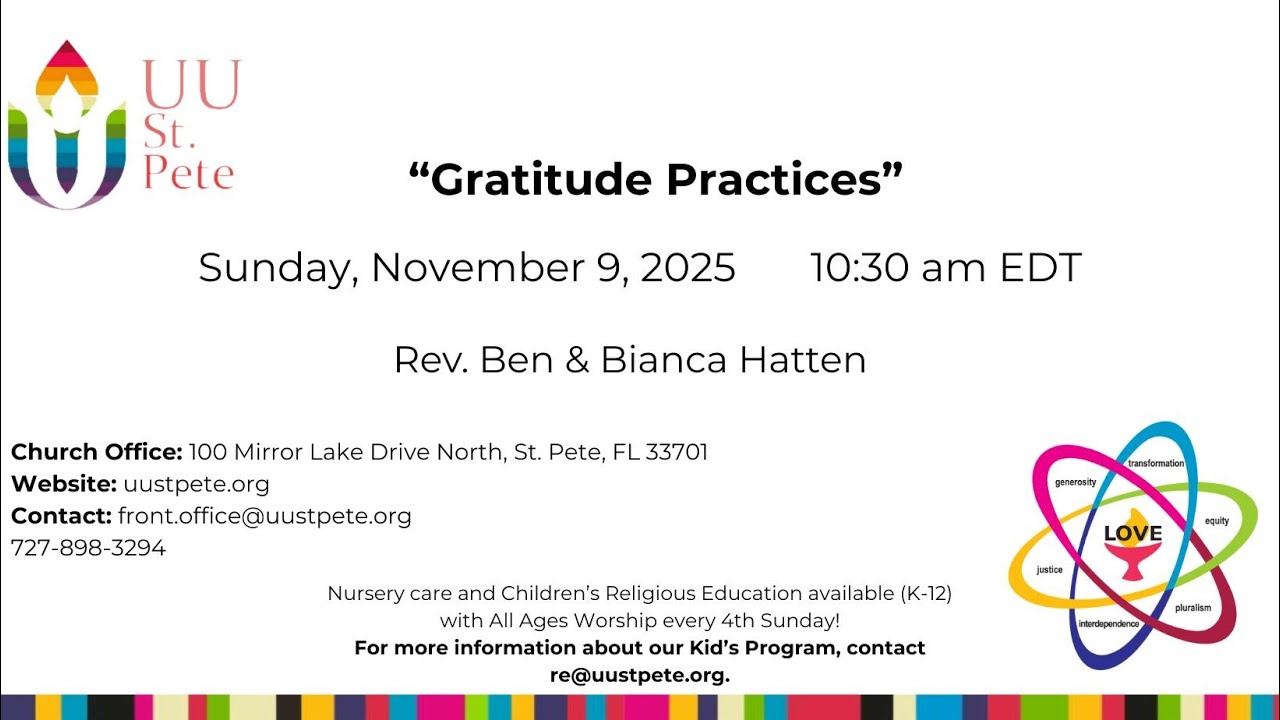 Gratitude Practices by Bianca Hatten and Rev Ben Atherton-Zeman
